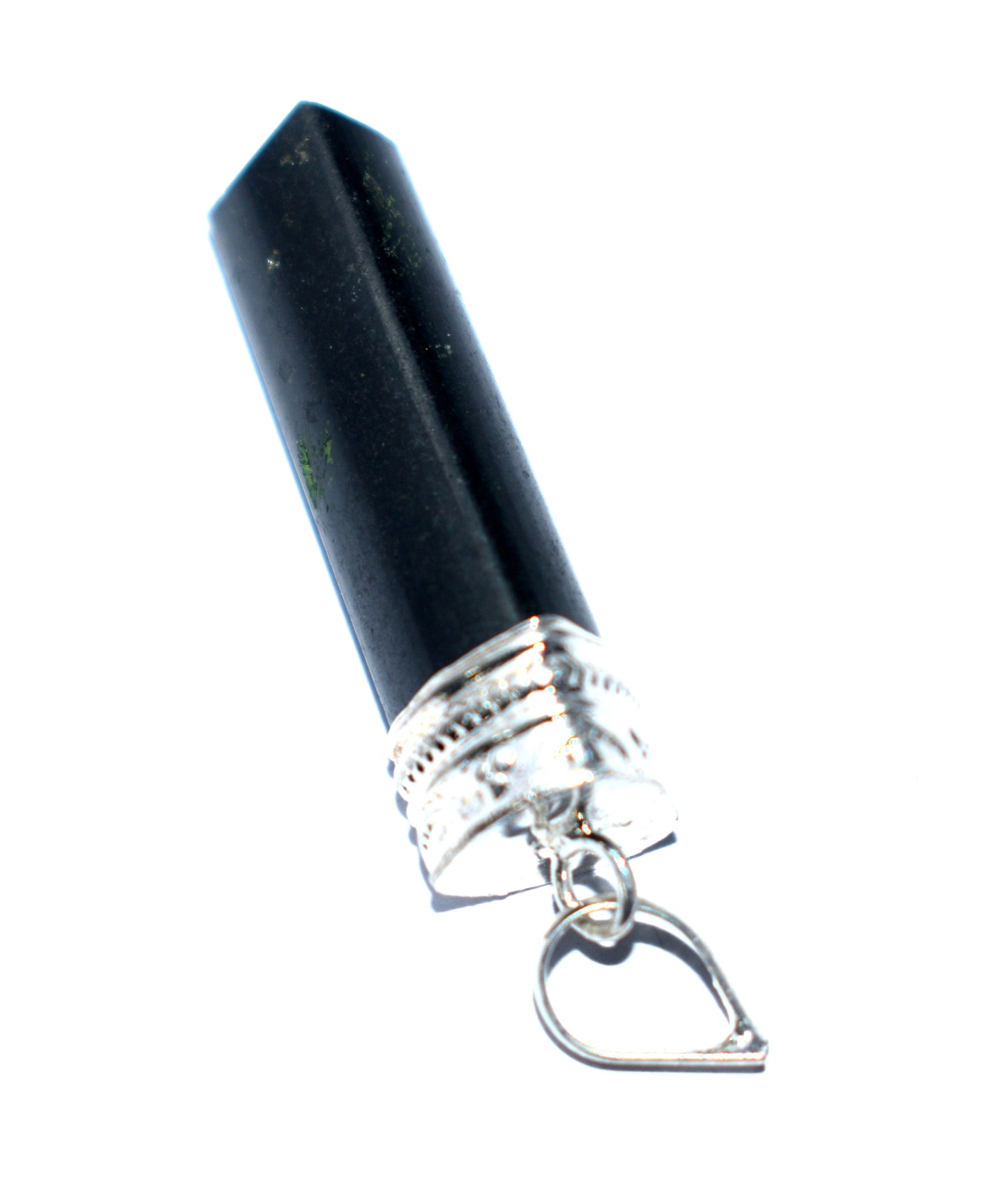 Black Tourmaline Crystal Pencil Pendant - {Weight- 5.06 Gram}