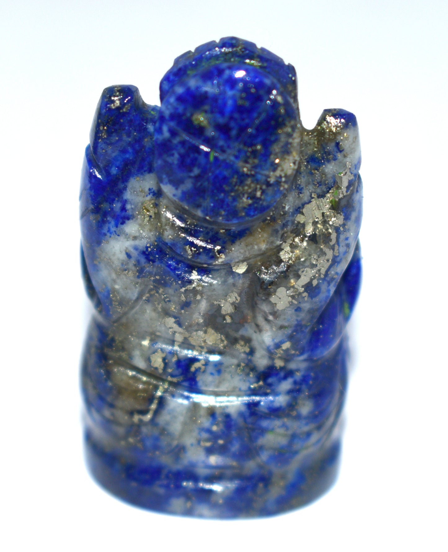 Beautiful Lapis Lazuli Lord Ganesh Idol – Wisdom & Protection Crystal - {Weight- 27.75 Gram} - Size- 1.5x1'' inches