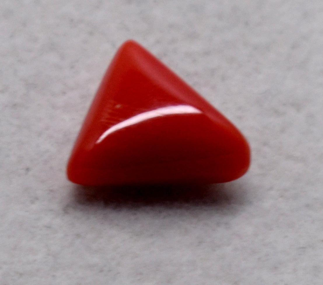 Red Coral (Moonga) Munga Gemstone | 3.70 Carat Natural Gemstone | 3.85 Ratti Red Stone | Rashi ratan Astrological