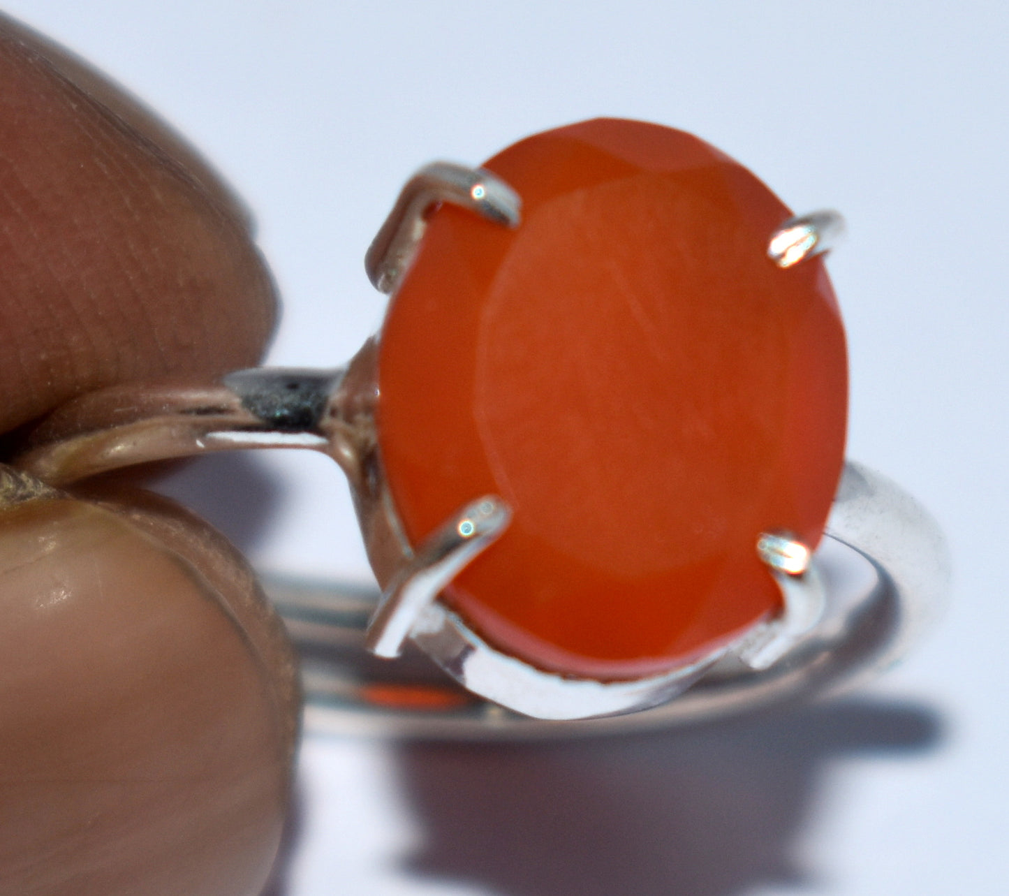 Carnelian Free Size Ring