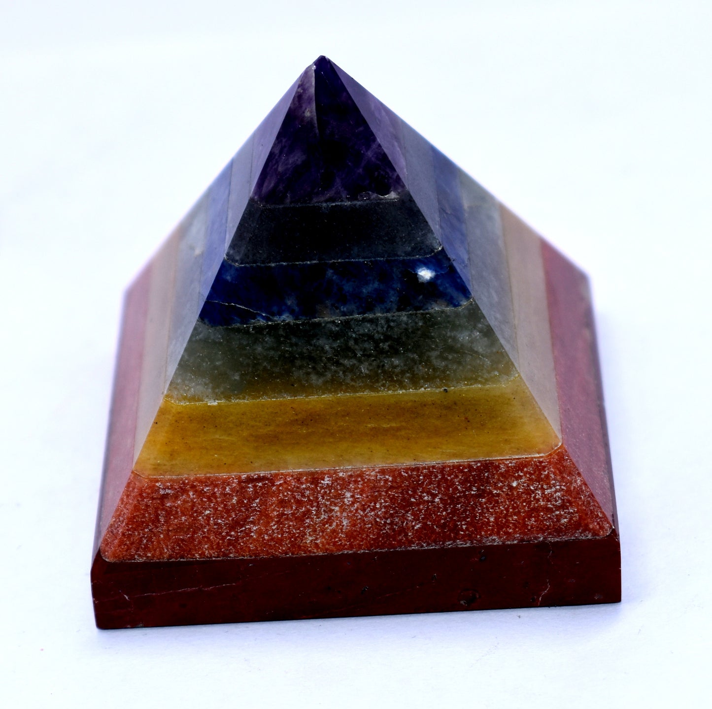 Seven Chakra Stone Pyramid - {Weight- 181.20 Gram}