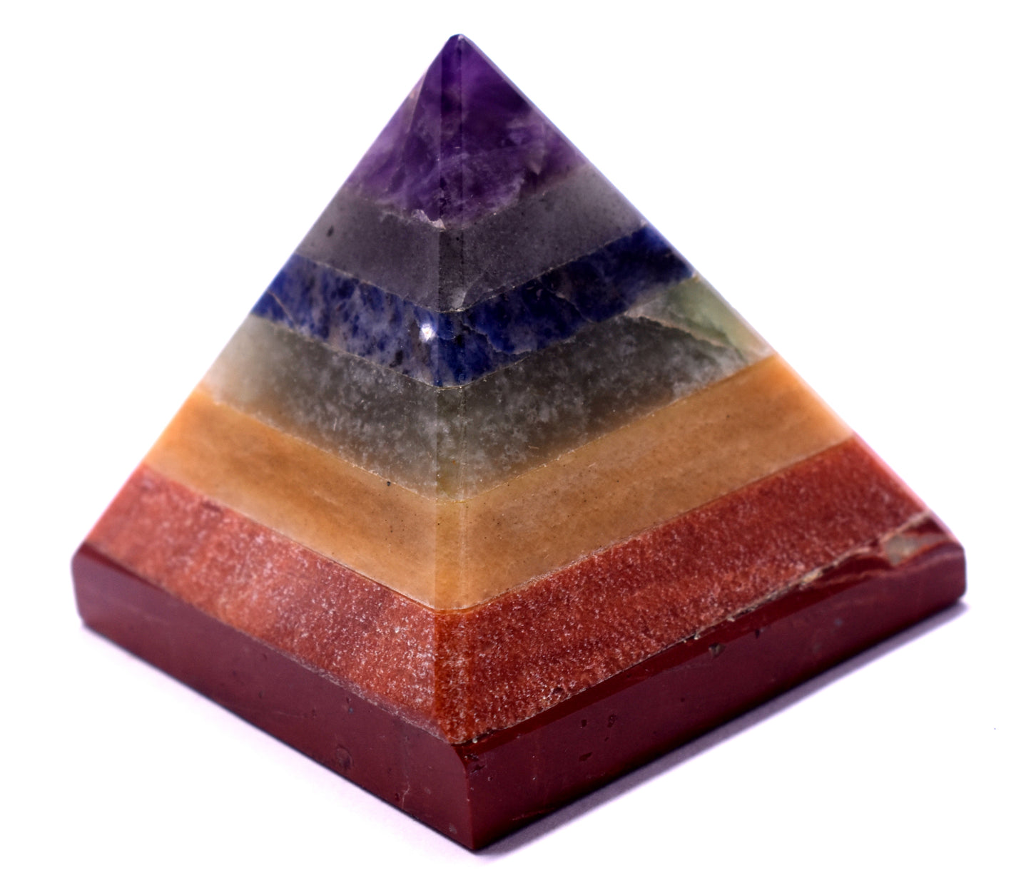 Seven Chakra Stone Pyramid - {Weight- 181.20 Gram}