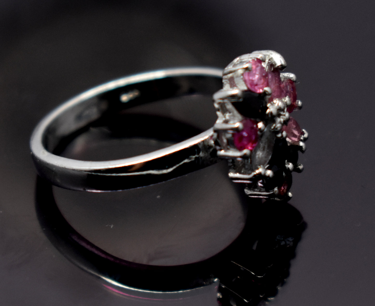 Genuine Tourmaline Silver Ring | Handmade Tourmaline Band | October Birthstone | Tourmaline Jewelry