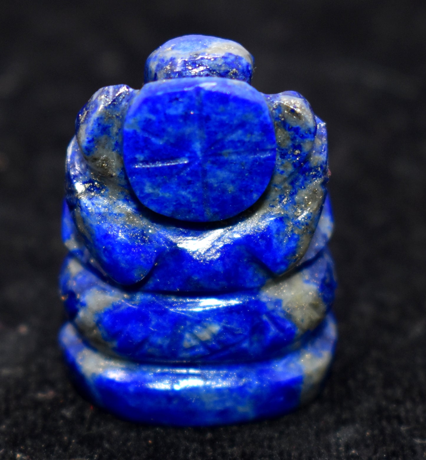Lapis Lazuli Ganesh carved Gemstone Crystal Sculpture Rock Statue Spiritual Reiki/Chakra/Healing/Energy - {19.80 Gram}