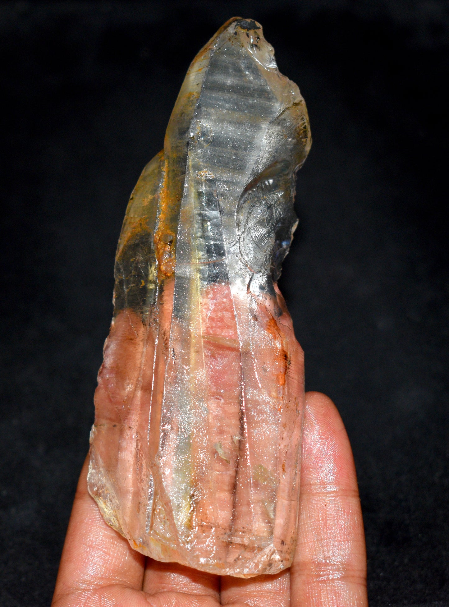 Amazing And Very Rare Himalayan Tantric Twin Clear Lemurian Crystal – Soul Mate Crystal - Enhances Energy Flow and Spiritual Healing- {Weight- 206.10 Gram}