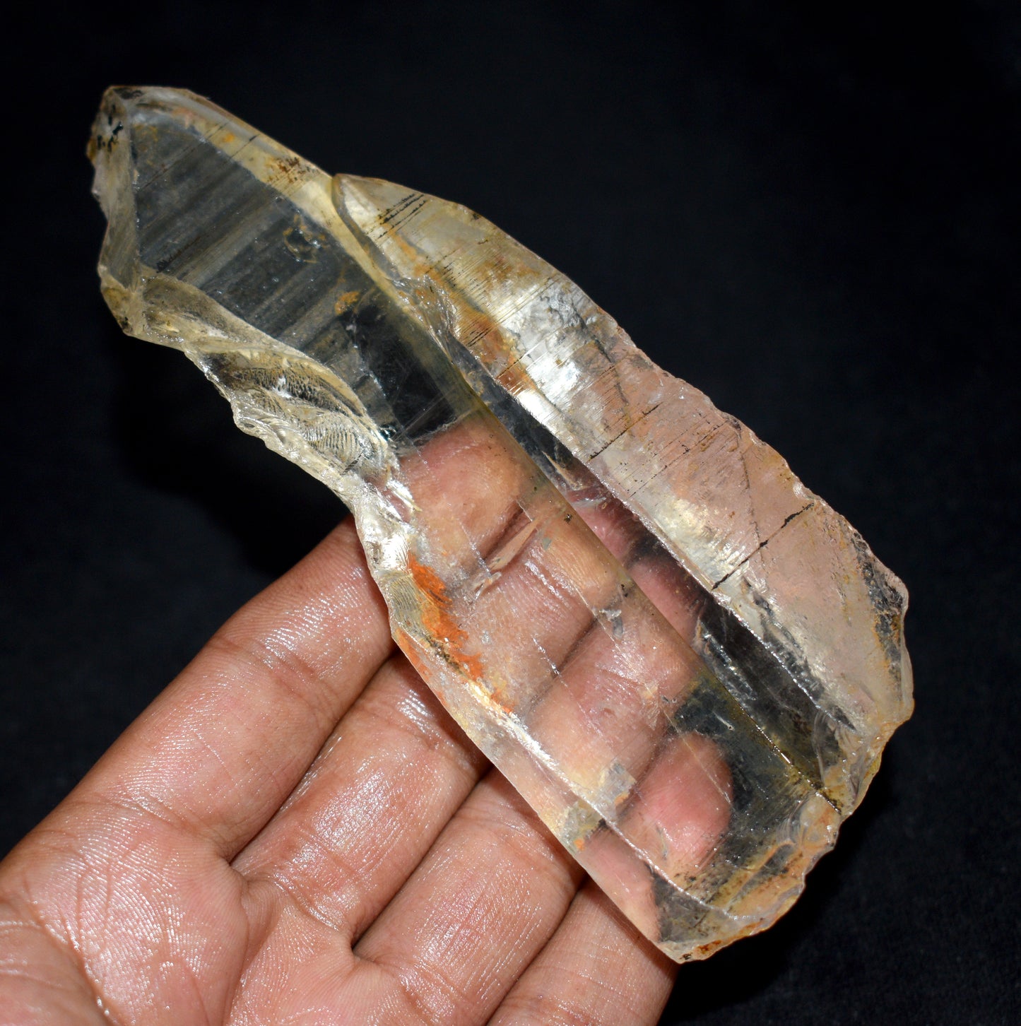 Amazing And Very Rare Himalayan Tantric Twin Clear Lemurian Crystal – Soul Mate Crystal - Enhances Energy Flow and Spiritual Healing- {Weight- 206.10 Gram}