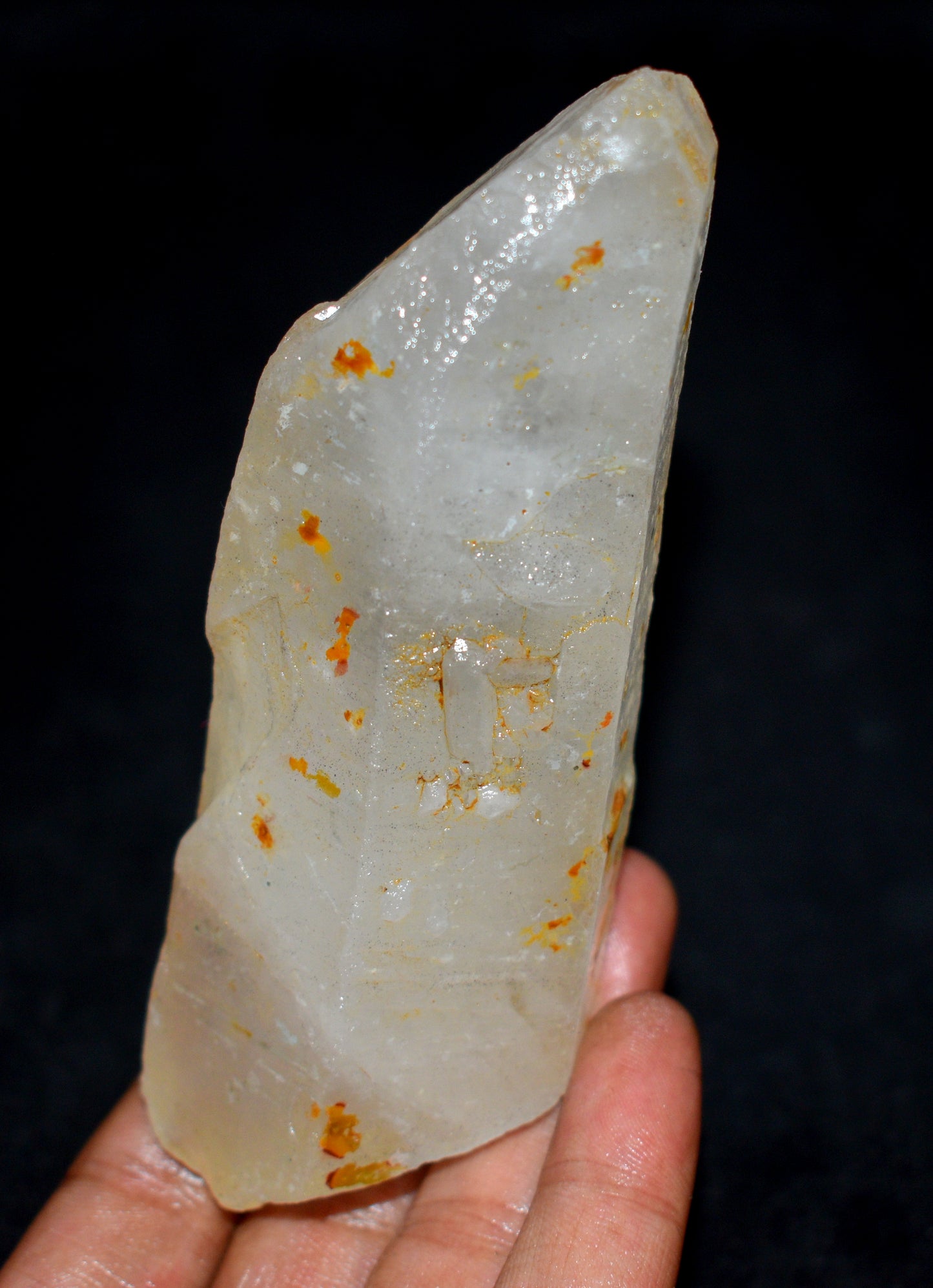 Lemurian Quartz Crystal Big Size – Clear Energizing- {Weight- 268.10 Gram},