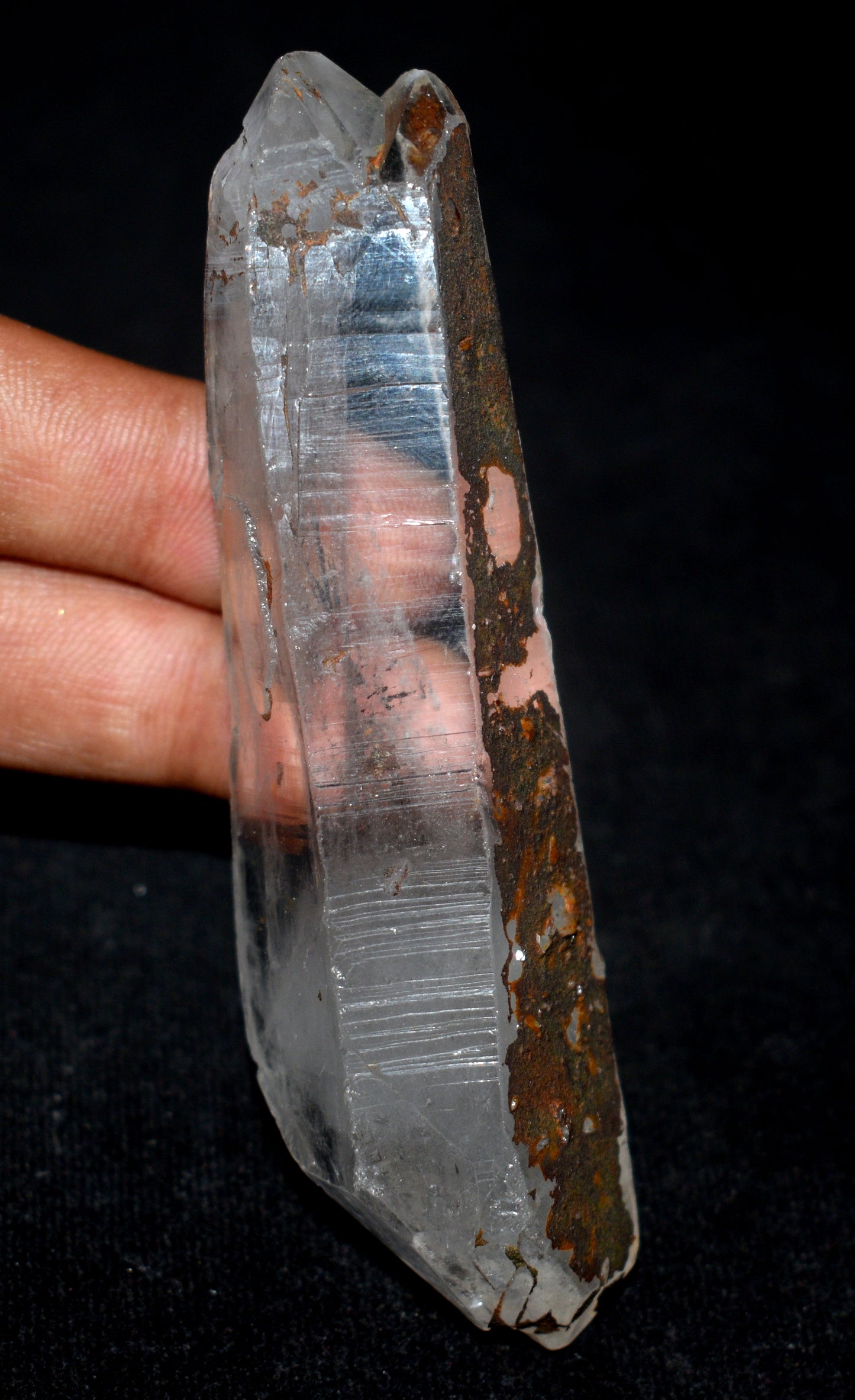Lemurian Double Terminated Pointed Window Crystal – Clear Energizing- {Weight- 91.10 Gram},
