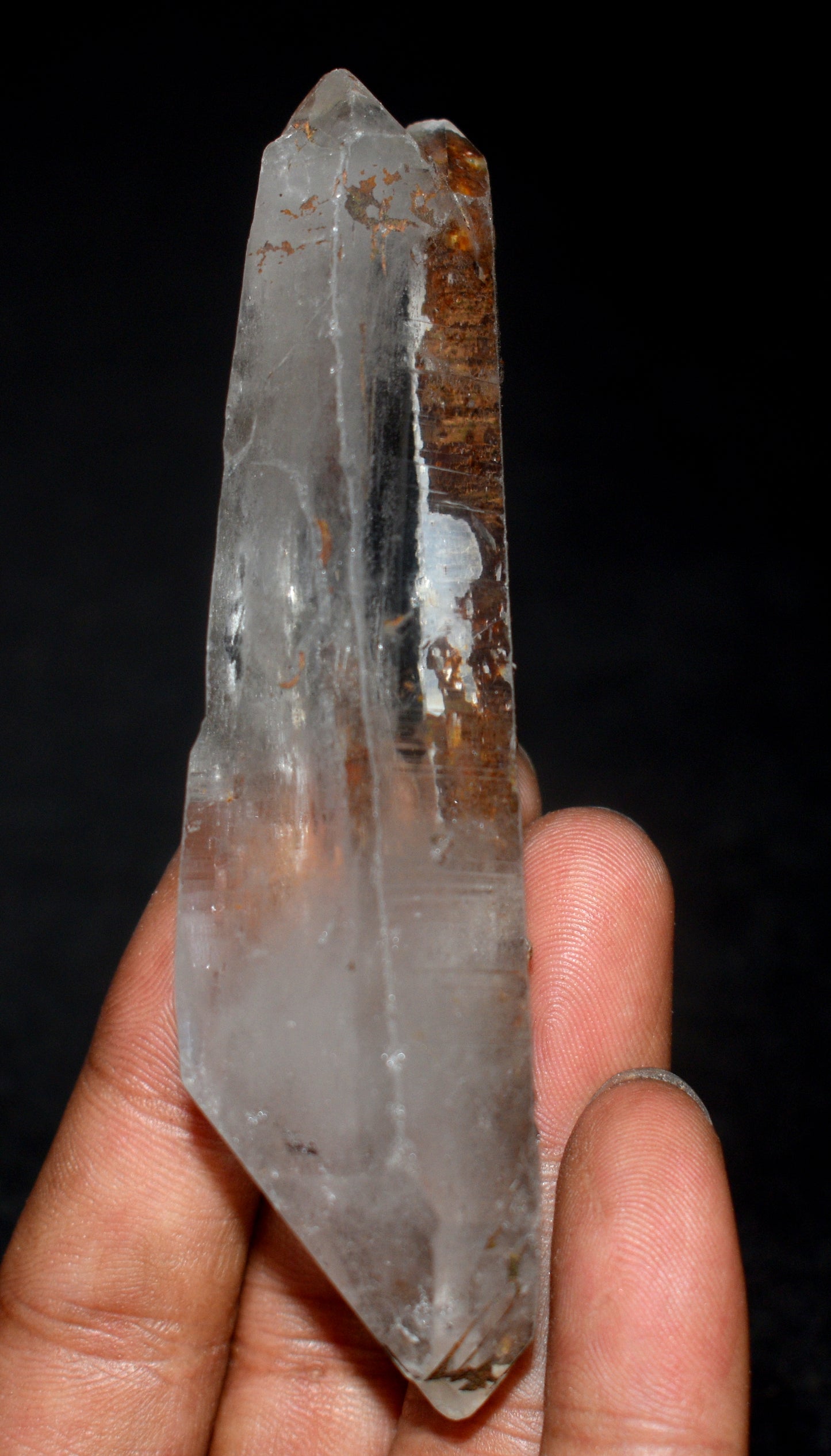 Lemurian Double Terminated Pointed Window Crystal – Clear Energizing- {Weight- 91.10 Gram},