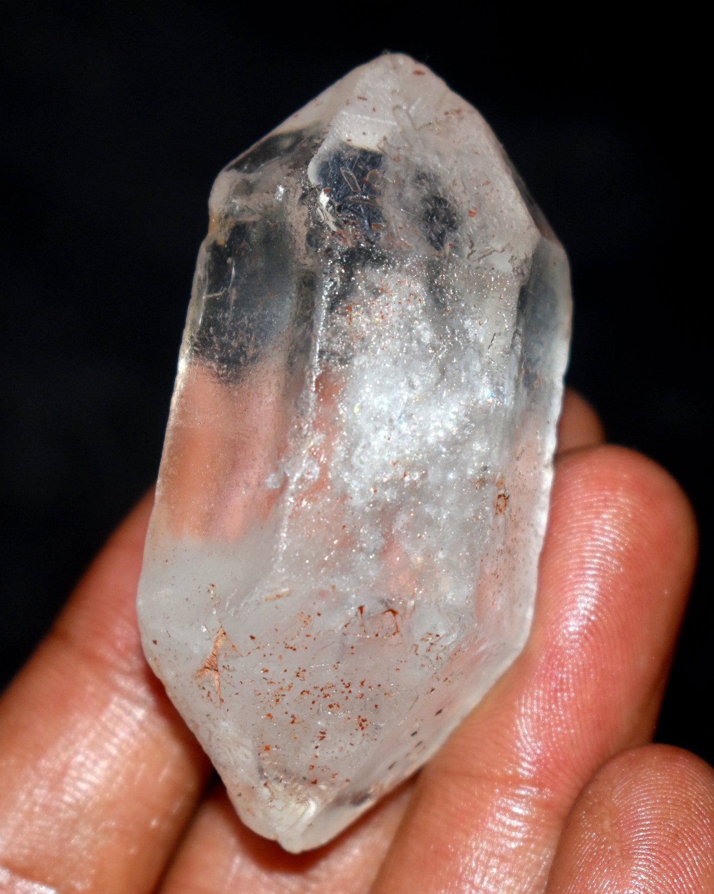 Lemurian Double Pointed Quartz Crystal – Clear Energizing- {Weight- 58.70 Gram},