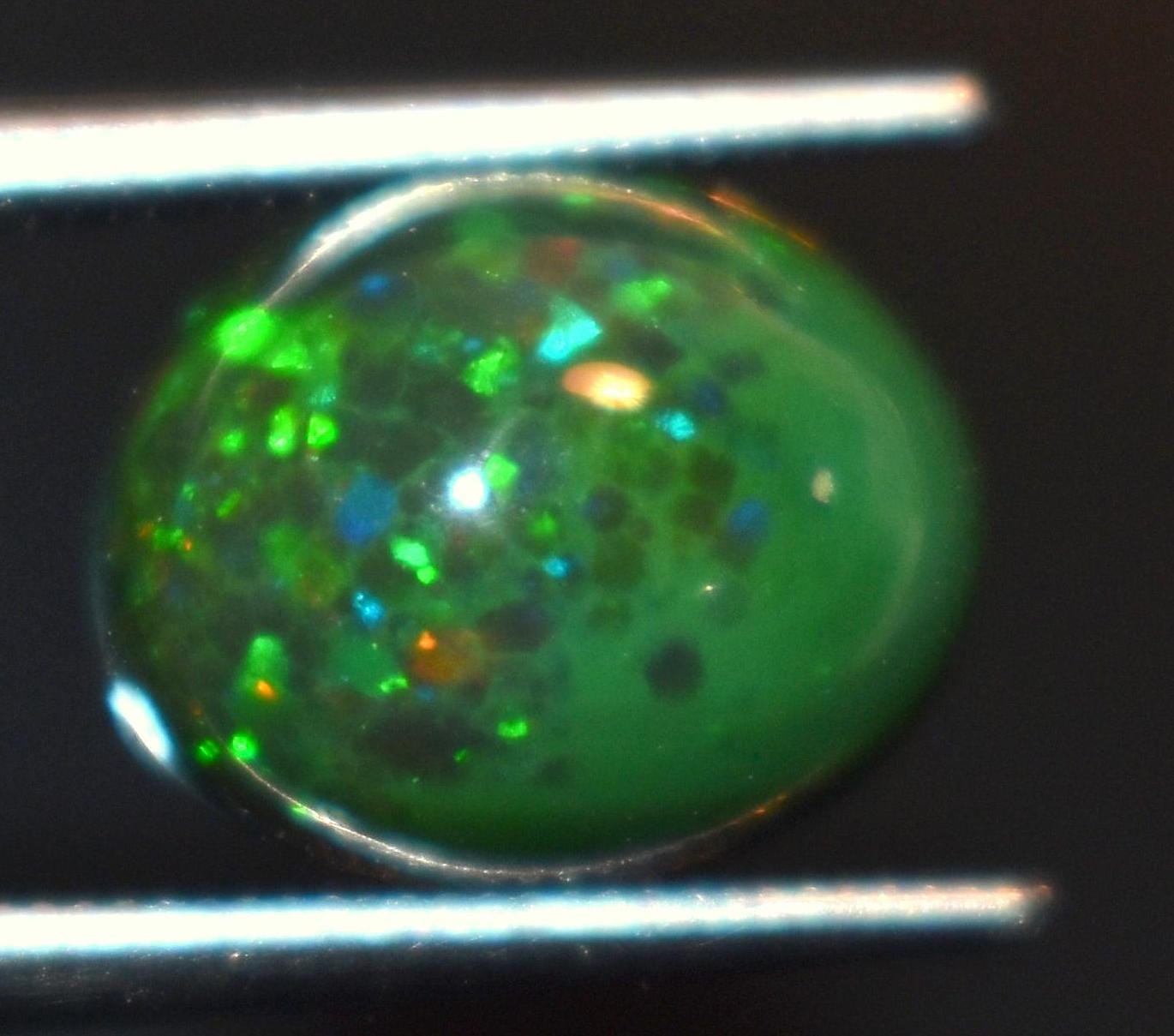 Black Ethiopian Opal, Oval Welo Fire Cabochon Loose Gemstone, 1.85 Carat, Size-8x10x5mm, For Jewelry Making,