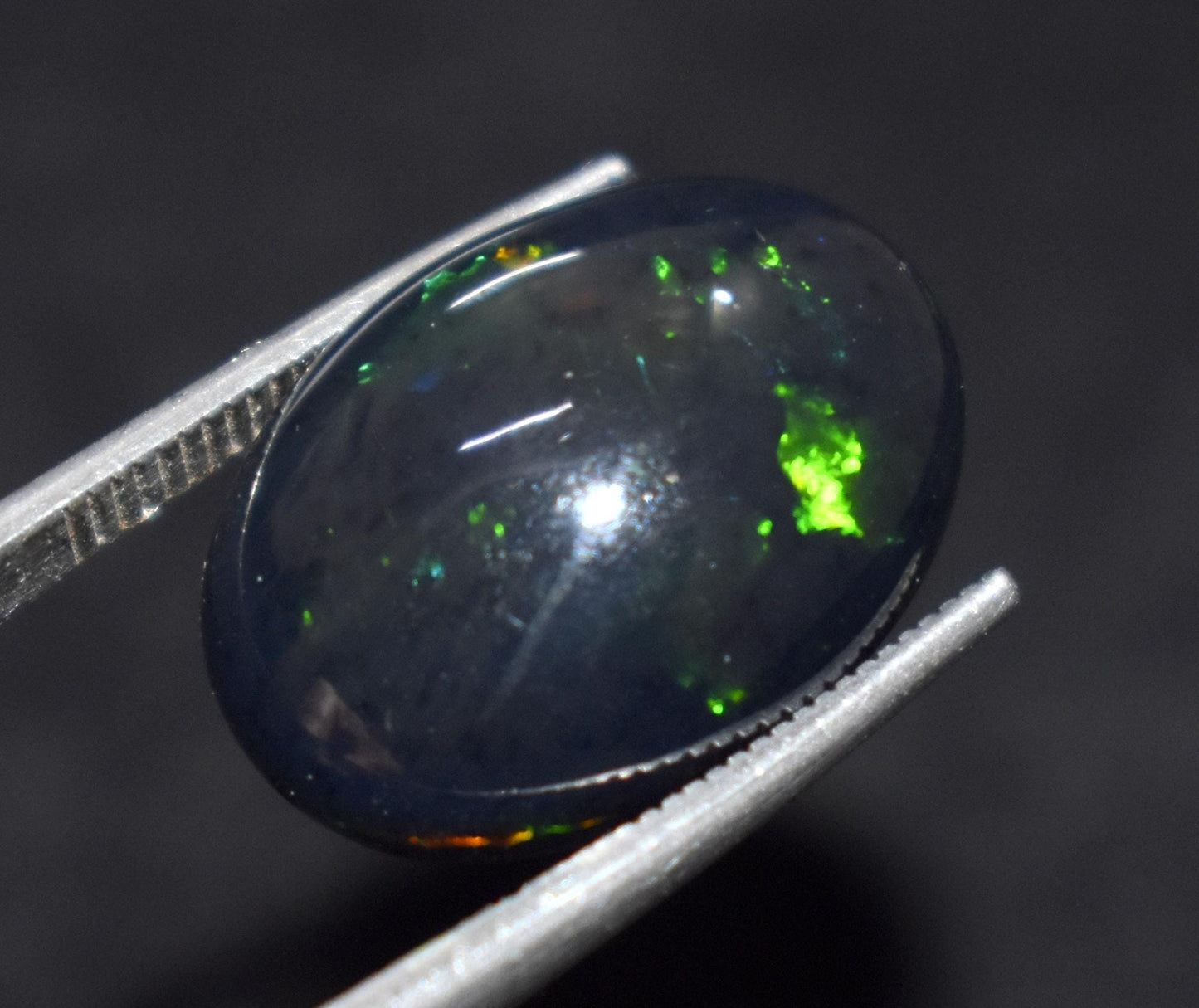 Beautiful Black Opal, Oval Welo Fire, Cabochon Loose Gemstone, 6.60 Ct, Size-13X18X6mm, For Jewelry Making, Gift For Her,