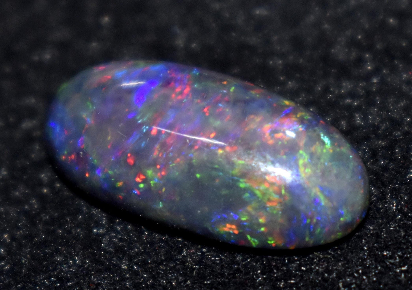 Black Opal, Oval Welo Fire, Cabochon Loose Gemstone, 4.50 Ct, Size-9x18.5x5mm, For Jewelry Making, Gift For Her,