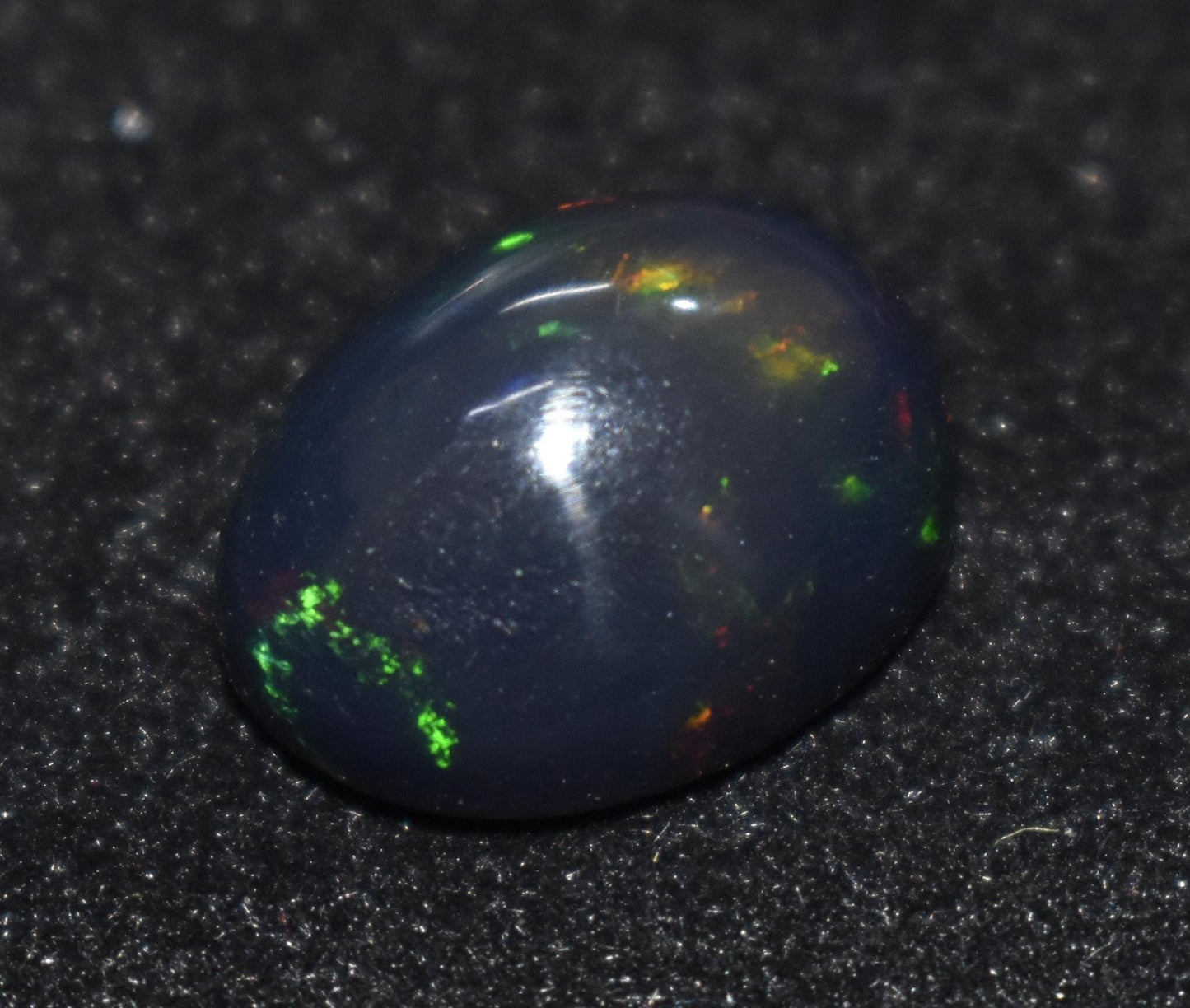 Beautiful Black Opal, Oval Welo Fire, Cabochon Loose Gemstone, 4.10 Ct, Size-9.5x14.5x5mm, For Jewelry Making, Gift For Her,