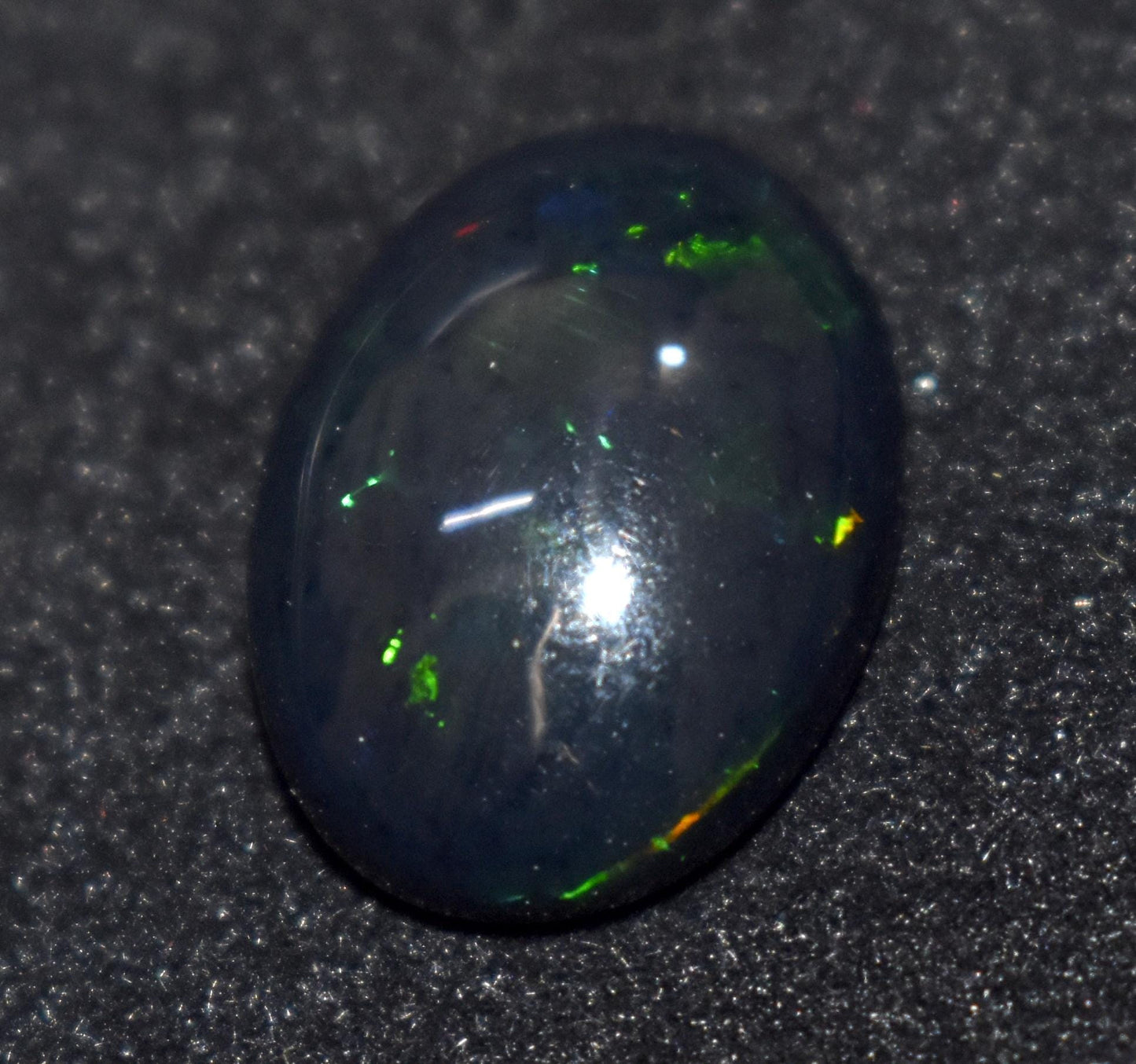 Beautiful Black Opal, Oval Welo Fire, Cabochon Loose Gemstone, 6.60 Ct, Size-13X18X6mm, For Jewelry Making, Gift For Her,