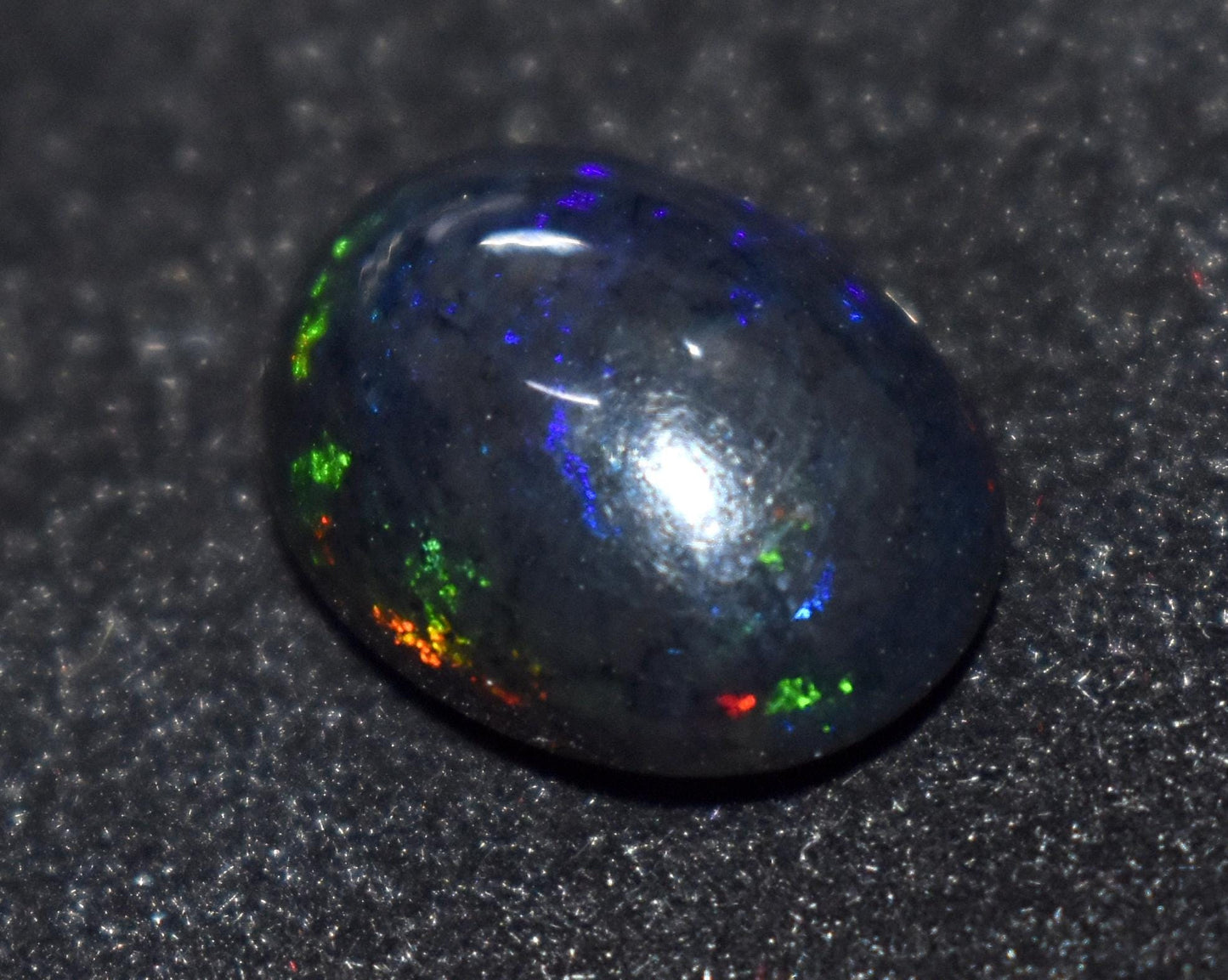 Beautiful Black Opal, Oval Welo Fire, Cabochon Loose Gemstone, 4.80 Ct, Size-15.5x11x7mm, For Jewelry Making, Gift For Her,