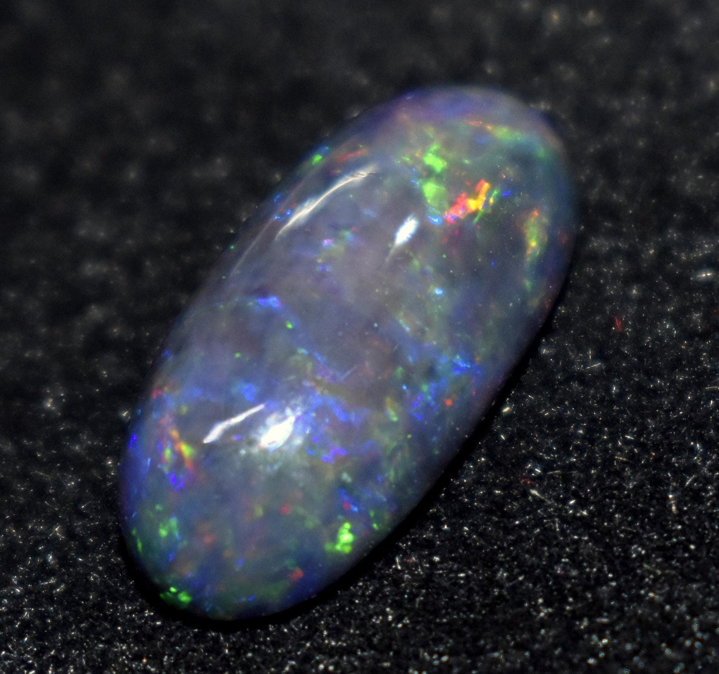 Black Opal, Oval Welo Fire, Cabochon Loose Gemstone, 4.50 Ct, Size-9x18.5x5mm, For Jewelry Making, Gift For Her,