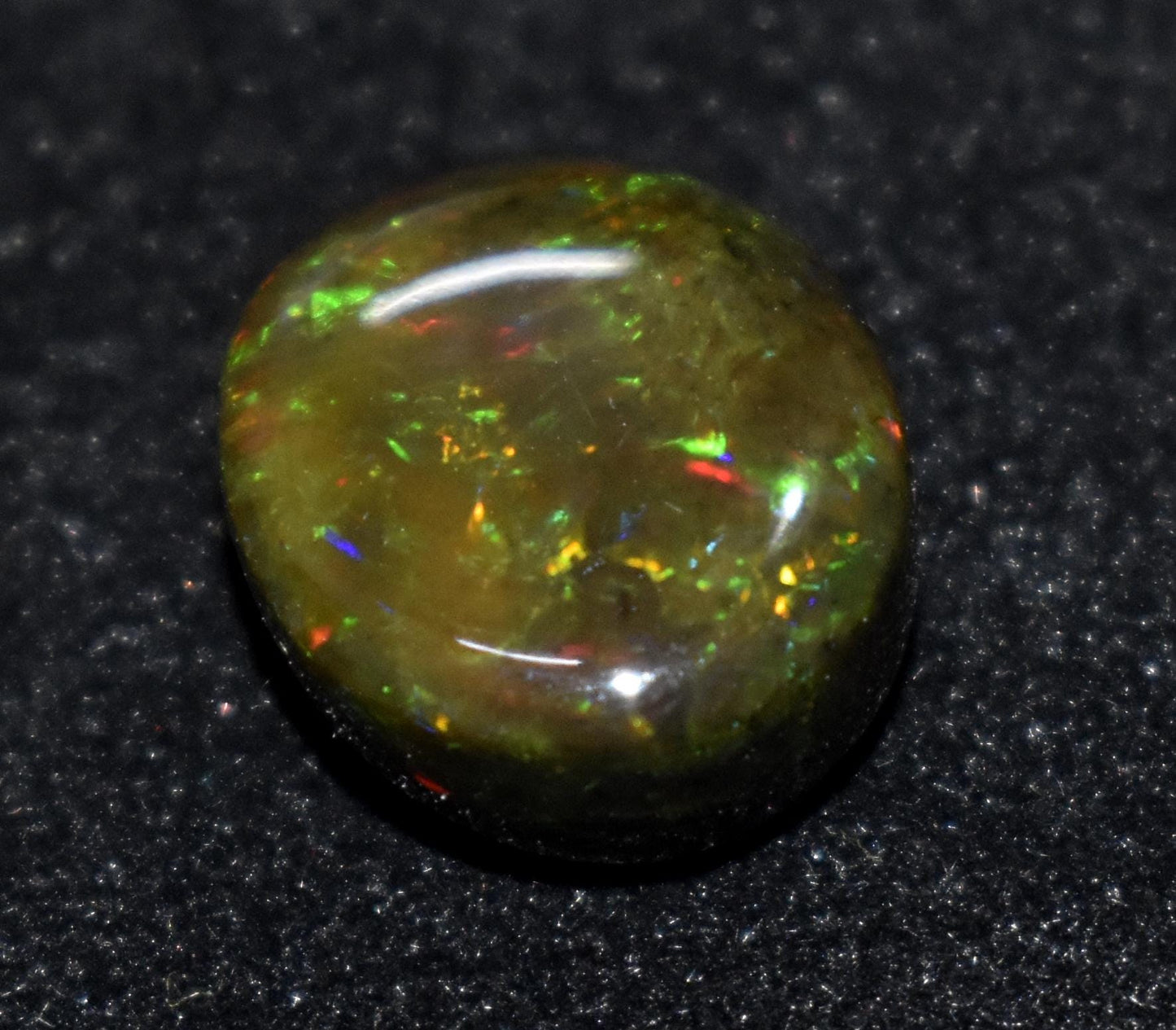 Black Opal, Oval Welo Fire, Cabochon Loose Gemstone, 11.15 Ct, Size-14X17X8mm , For Jewelry Making, Gift For Her,