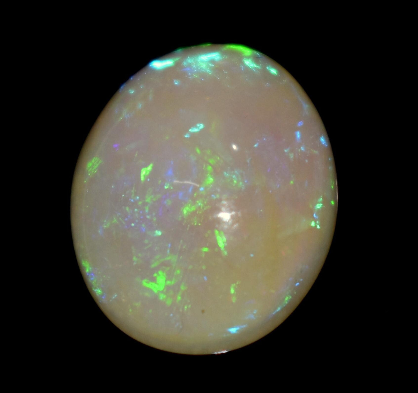 Top Grade, Natural Ethiopian Opal, Oval Welo Fire Cabochon Loose Gemstone, 7.70 Carat, Size-13x16.5x7.5mm, For Jewelry Making, Piece-1
