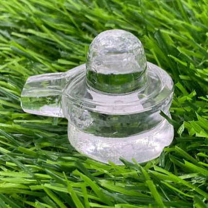 Beautiful Crystal Shivling for Puja & Meditation – Spiritual Awakening" {Weight-19.50 Gram}