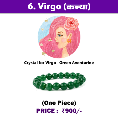 6. Kanya Rashi Crystal | Virgo Zodiac Sign Crystal – Crystal Empire Siri