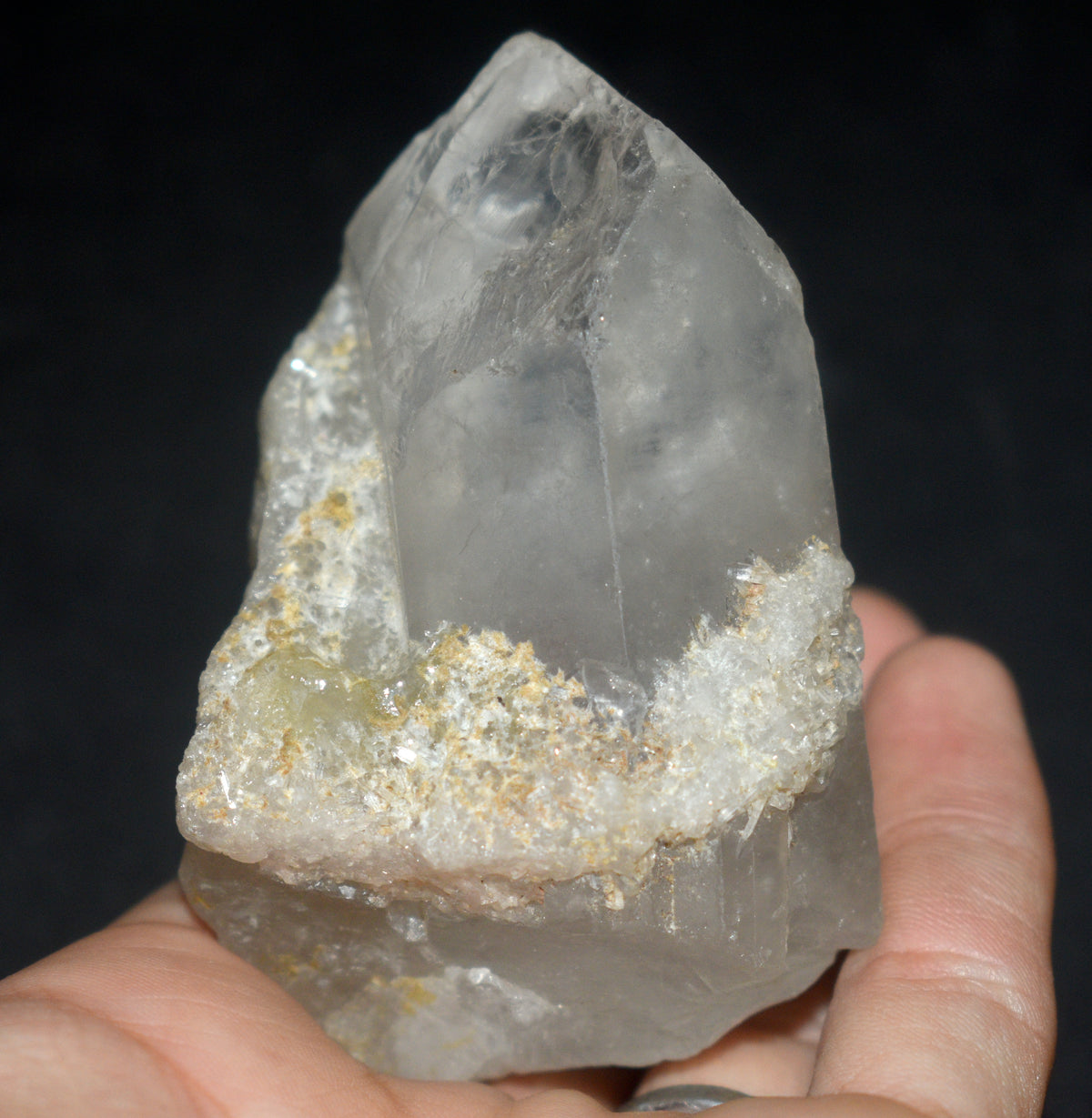 Natural Phantom Quartz Crystal Point with Natural Druzy – High Vibrati ...