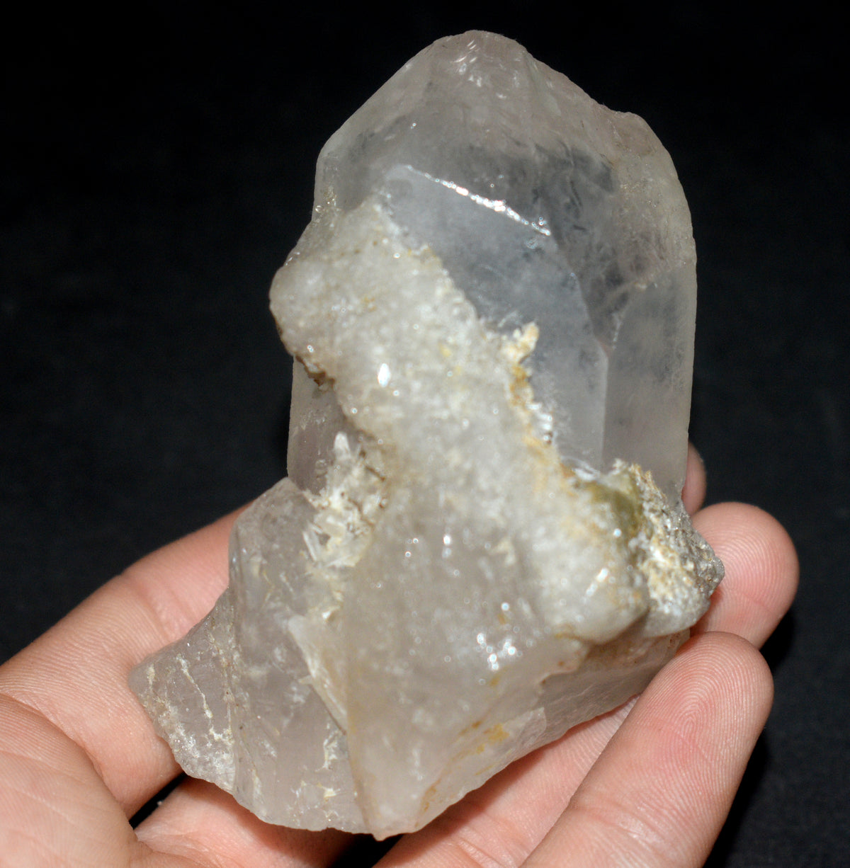 Natural Phantom Quartz Crystal Point with Natural Druzy – High Vibrati ...