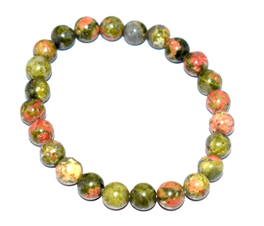 A stylish adjustable bracelet featuring natural Unakite beads, perfect for adding a touch of earthy elegance to your wrist.
#Unakite #BeadBracelet #AdjustableBracelet #GemstoneJewelry #NaturalGemstones #BeadedJewelry #CustomJewelry #UniqueBracelet #EarthyDesign #ElegantJewelry






