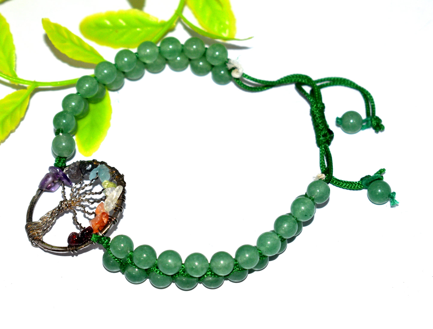 7 Chakra & Green Aventurine Double Beaded Healing Bracelet