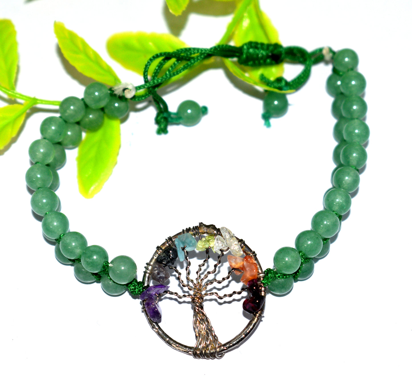 7 Chakra & Green Aventurine Double Beaded Healing Bracelet