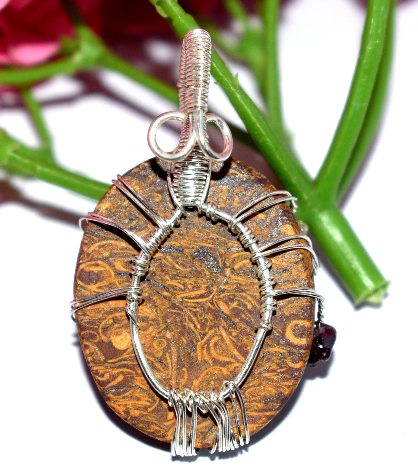 7 Chakra Healing Tree Pendant - Wire Wrapped Pendent - {19.10 Gram}
