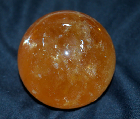 Yellow Calcite Round Ball Sphere – Healing Crystal Ball for Energy & Chakra Balancing - {Weight- 722.00 Gram}