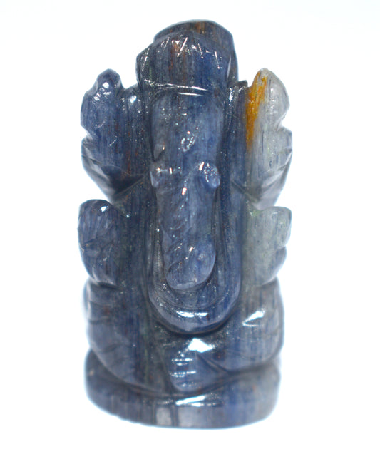 Beautiful Blue Aventurine Ganesh – Tranquility, Confidence & Protection -  {Weight- 23.45 Gram} - Size- 1.5x1'' inches