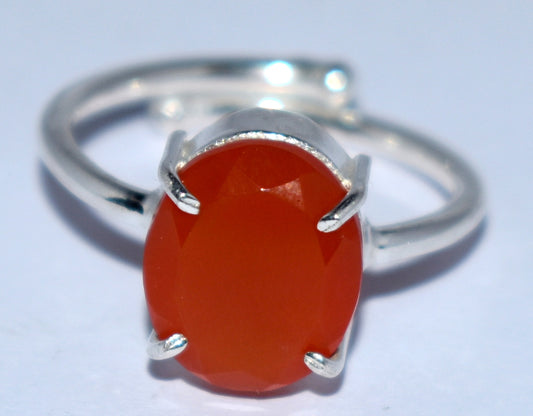 Carnelian Free Size Ring