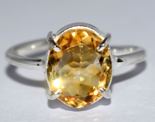 Citrine Adjustable Ring