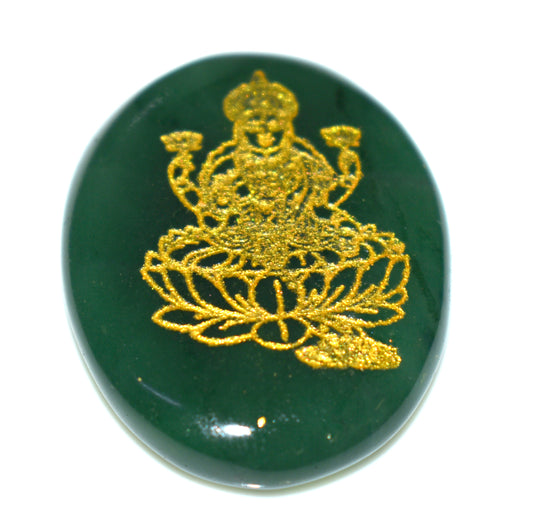 Laxmi Ji Green Jade Zibu Coin – Abundance & Wealth Attracting Crystal