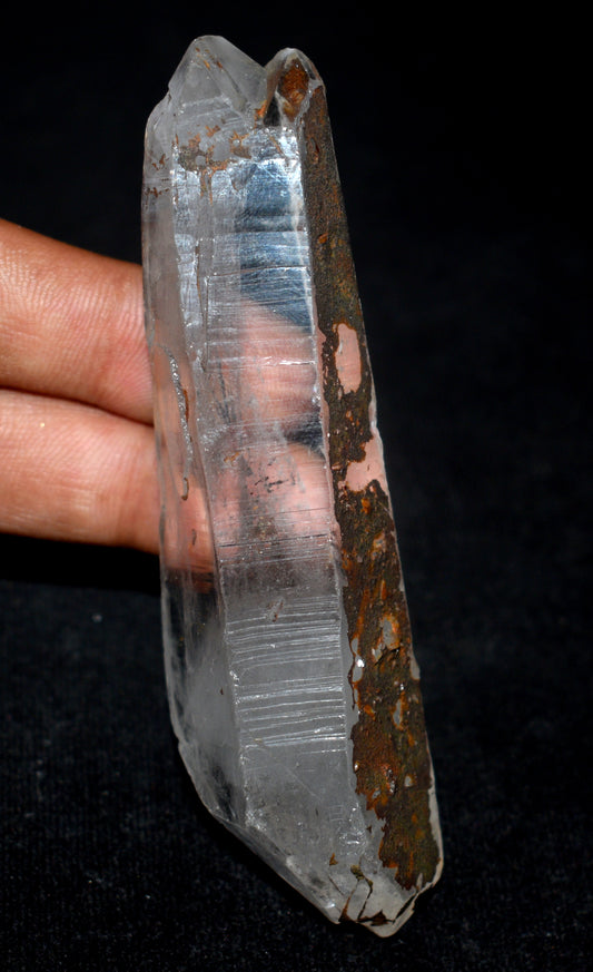 Lemurian Double Terminated Pointed Window Crystal – Clear Energizing- {Weight- 91.10 Gram},