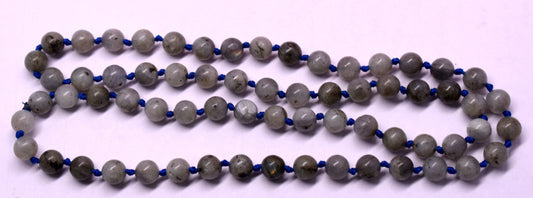 Labradorite Bead Knotted Mala – Enhances Intuition, Protection, and Spiritual Growth #Labradorite #Intuition #SpiritualGrowth #Protection #CrystalHealing