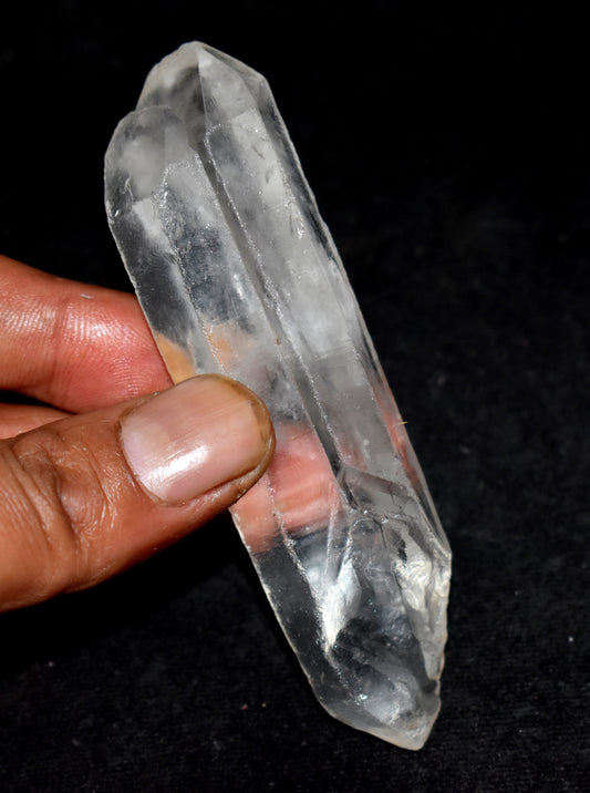 Lemurian Crystal Quartz Point – Enhances Energy Flow and Spiritual Healing- {Weight-75.10 Gram}