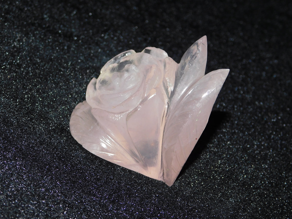 Natural Rose Quartz Curved Flower - 104.05 Gram – Crystal Empire Siri