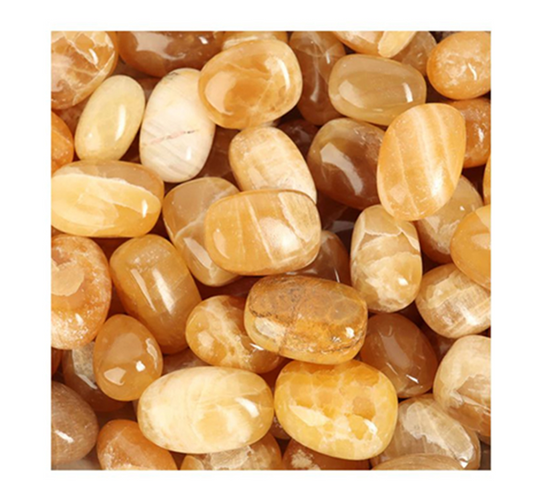Yellow Calcite Tumble Stone - Lemon Calcite Crystals - Solar Plexus - Yello Stone - Healing Crystals -