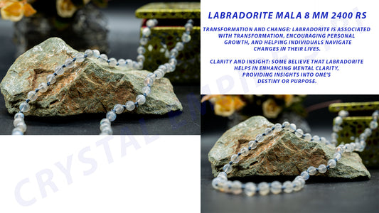 Labradorite Mala Beads, Spiritual Meditation