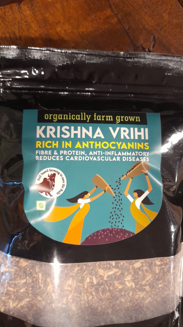 Pure Black, Black Rice | Aged Rice 1 Kg (Living Earth) for Rahu Graha Remedies