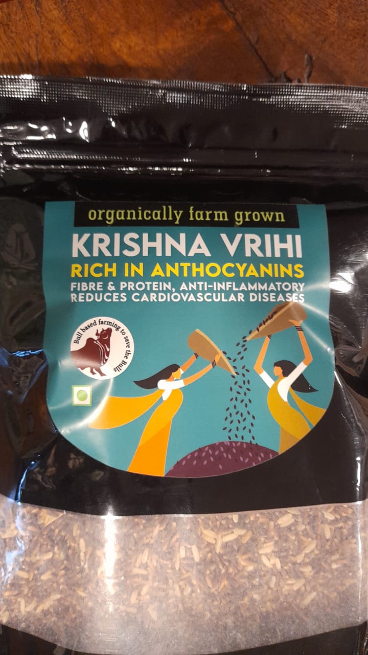 Pure Black, Black Rice | Aged Rice 1 Kg (Living Earth) for Rahu Graha Remedies
