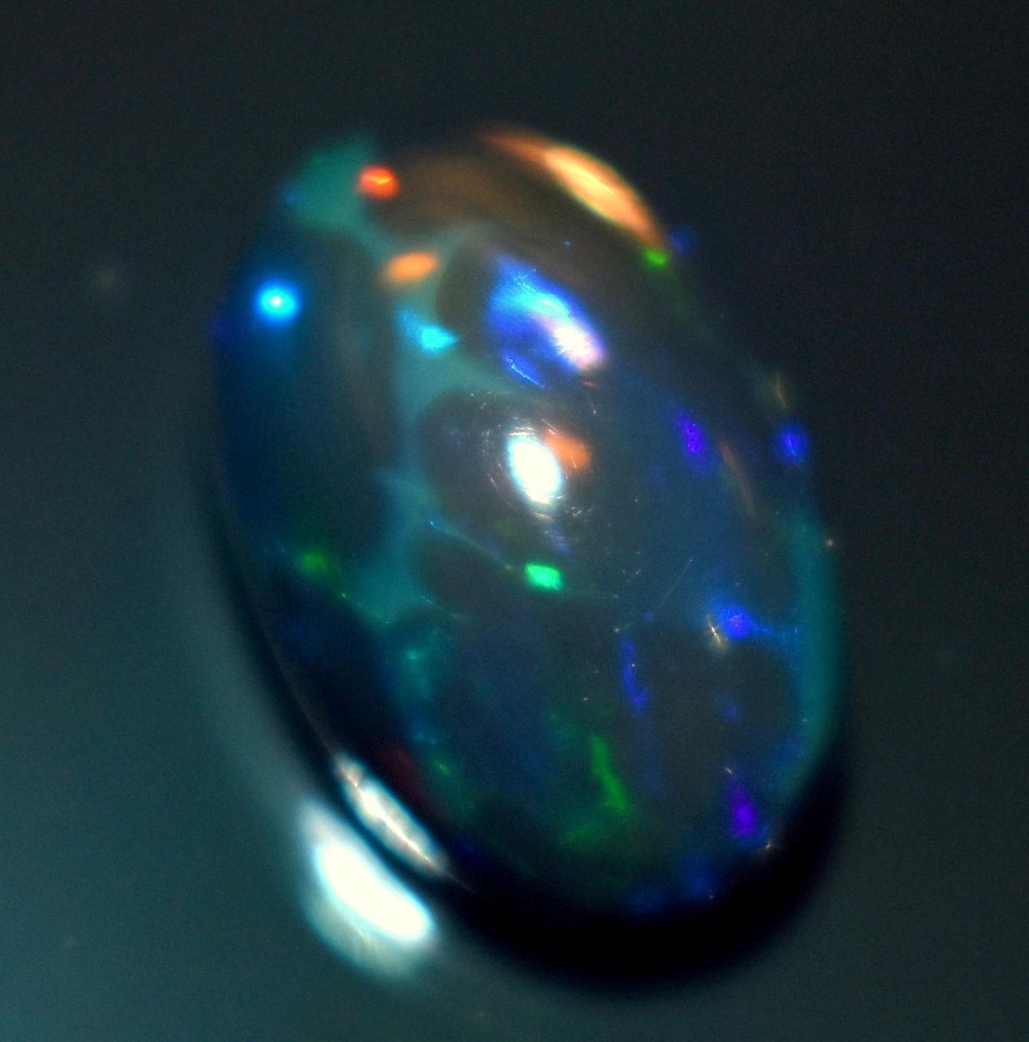 Black Ethiopian Opal, Oval Welo Fire Cabochon Loose Gemstone, 3.15 Carat, Size-7.5x12x6.5mm, For Jewelry Making,