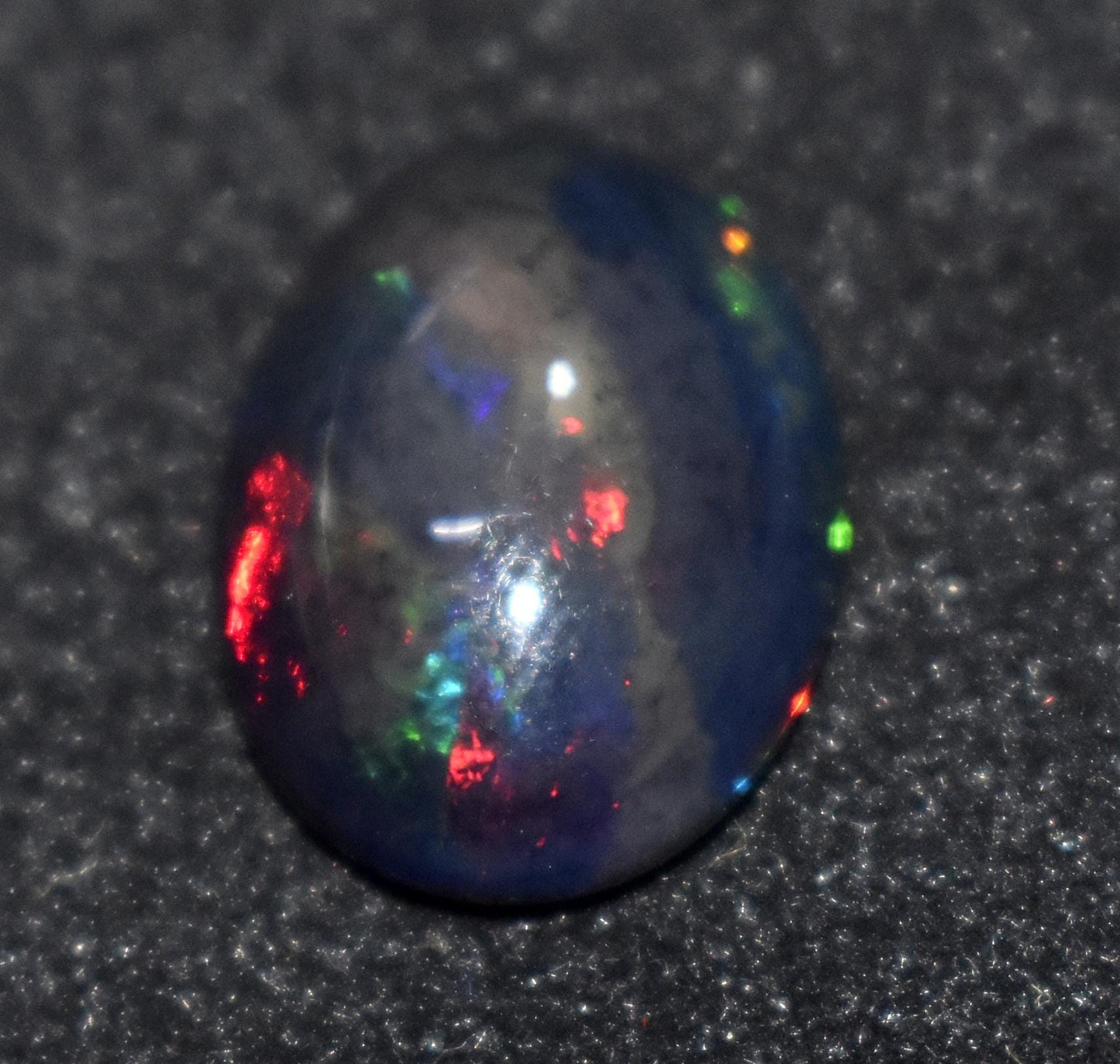 Black Opal, Oval Welo Fire, Cabochon Loose Gemstone, 6.20 Ct, Size-17.5x13x6mm, For Jewelry Making, Gift For Her,