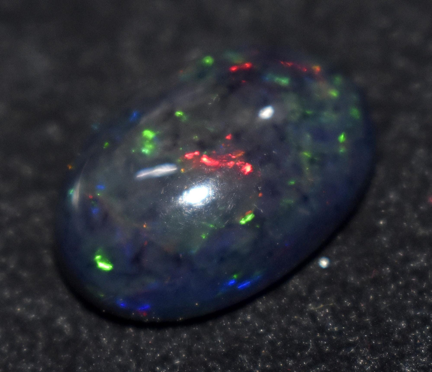 Black Opal, Oval Welo Fire, Cabochon Loose Gemstone, 10.00 Ct, Size-14x20x8mm, For Jewelry Making, Gift For Her,