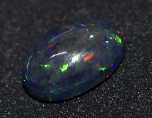 Black Opal, Oval Welo Fire, Cabochon Loose Gemstone, 10.00 Ct, Size-14x20x8mm, For Jewelry Making, Gift For Her,