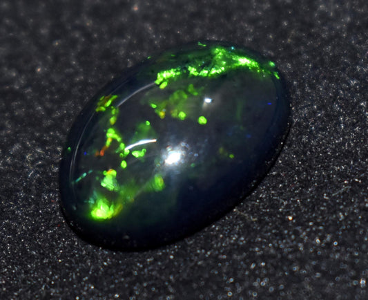 Beautiful Black Opal, Oval Welo Fire, Cabochon Loose Gemstone, 6.60 Ct, Size-13X18X6mm, For Jewelry Making, Gift For Her,