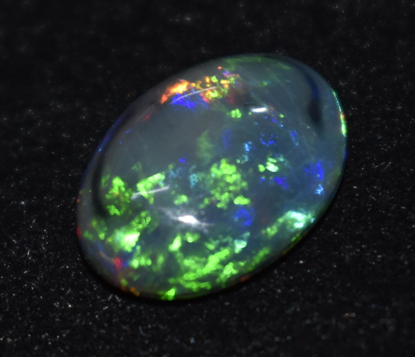 Black Opal, Oval Welo Fire, Cabochon Loose Gemstone, 3.40 Ct, Size-13X10X5mm, For Jewelry Making, Gift For Her,